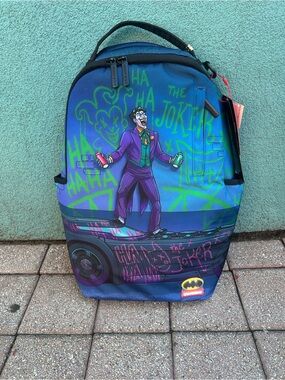 Sprayground Joker Blue Green Graphic Backpack
